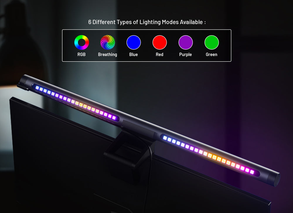 TECGEAR Beam RGB Monitor Light Bar